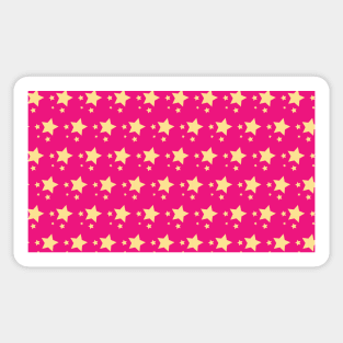 Aden | Yellow and Pink Stars Pattern Sticker